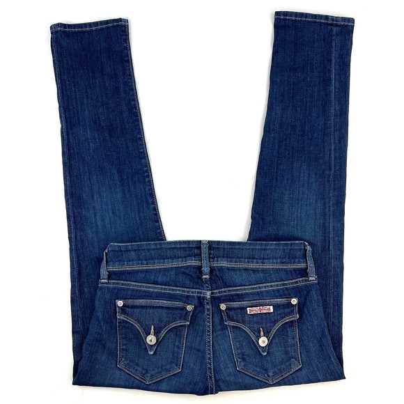 Hudson Womens Denim Jeans Ginny Straight Ankle Crop UnCuffed Blue Size 25 x 28 - Picture 3 of 8